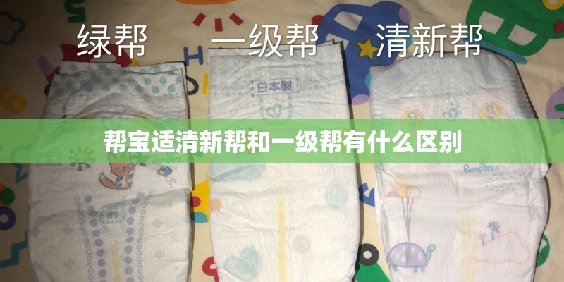 帮宝适清新帮和一级帮有什么区别