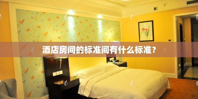 酒店房间的标准间有什么标准？