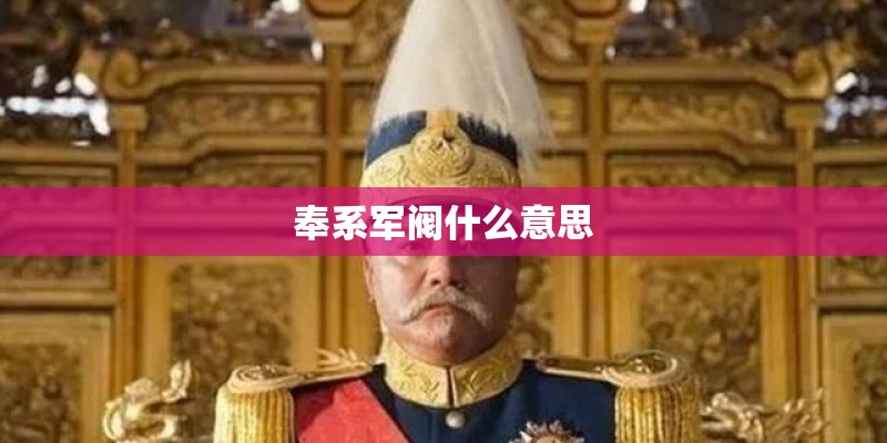奉系军阀什么意思