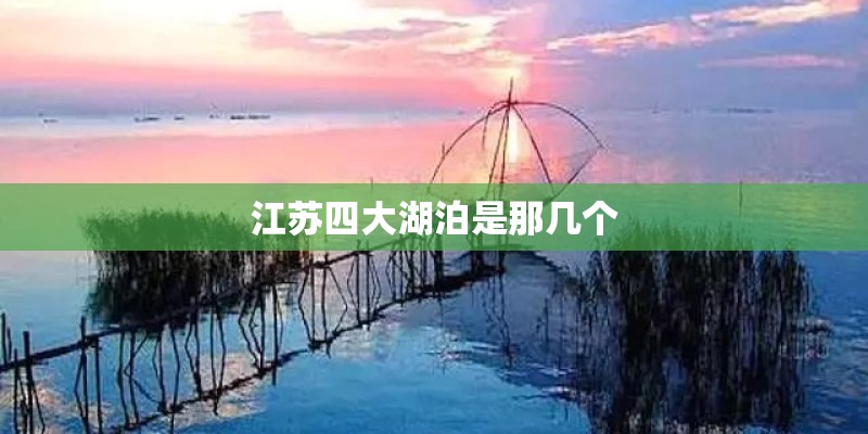 江苏四大湖泊是那几个