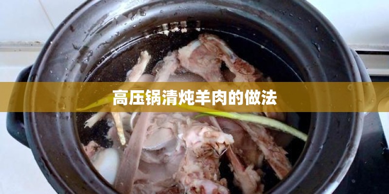 高压锅清炖羊肉的做法
