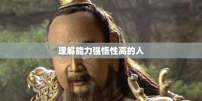 理解能力强悟性高的人