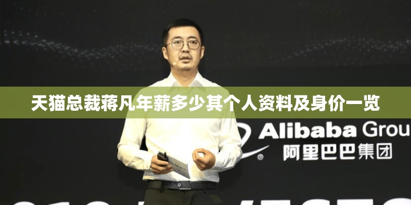 天猫总裁蒋凡年薪多少其个人资料及身价一览
