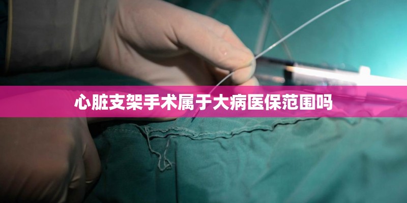 心脏支架手术属于大病医保范围吗