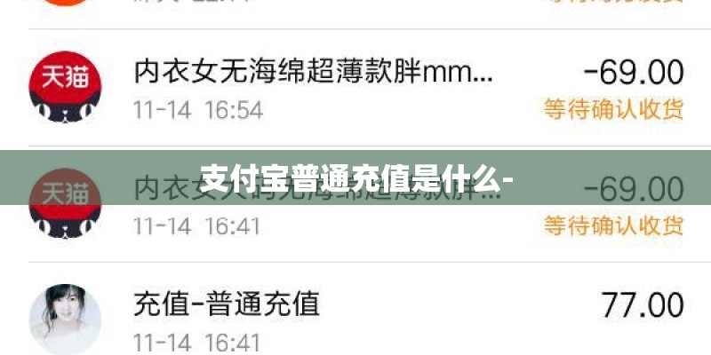 支付宝普通充值是什么-