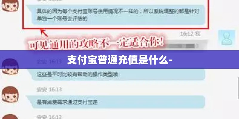 支付宝普通充值是什么-
