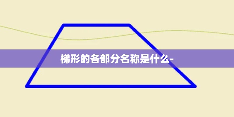 梯形的各部分名称是什么-