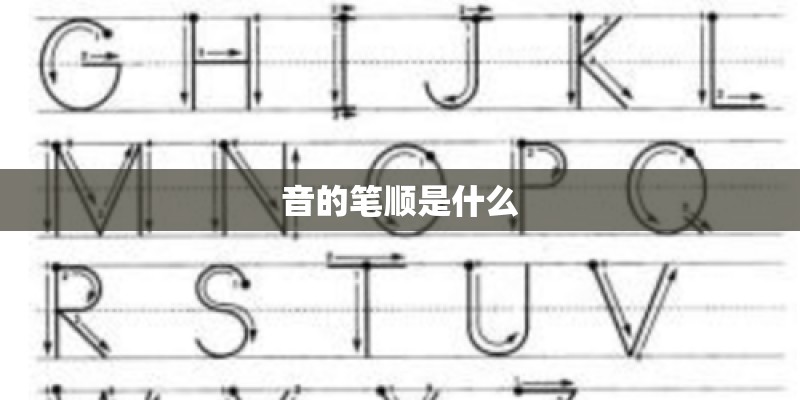 音的笔顺是什么