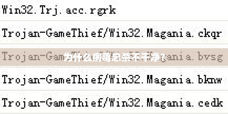 为什么病毒总杀不干净？