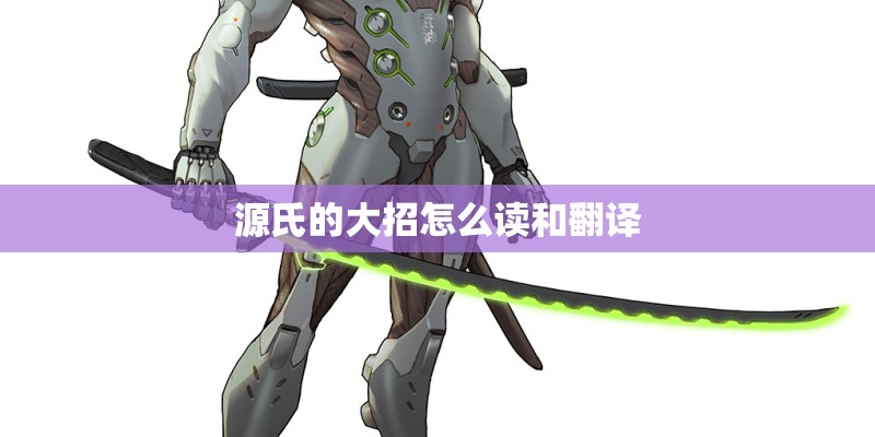 源氏的大招怎么读和翻译
