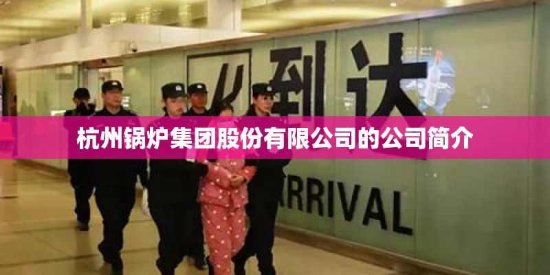 杭州锅炉集团股份有限公司的公司简介