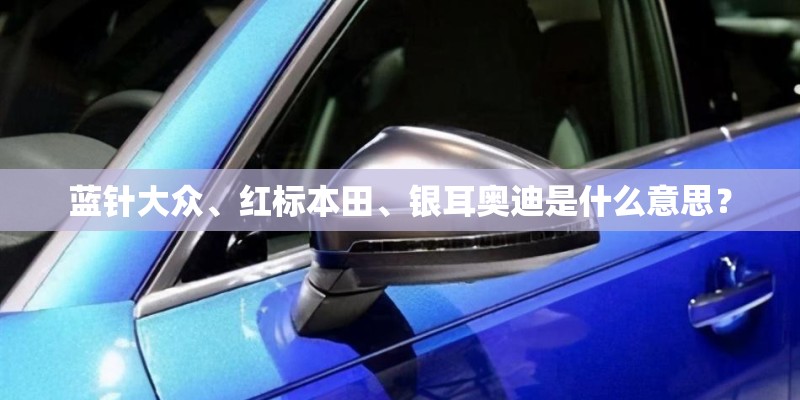 蓝针大众、红标本田、银耳奥迪是什么意思? 蓝针大众、红标本田、银耳奥迪是什么意思?