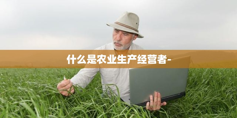 什么是农业生产经营者-